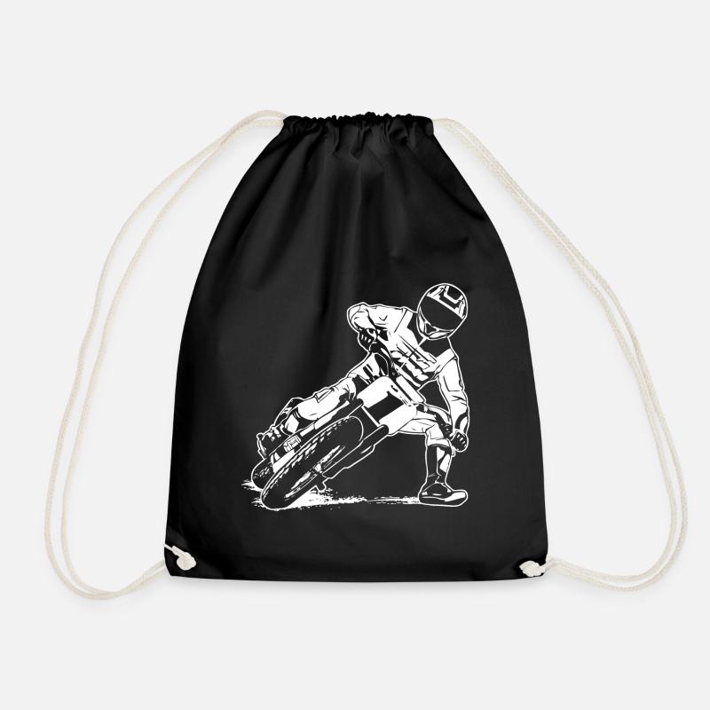 Flat Track Racer - Speedway - Turnbeutel - Schwarz