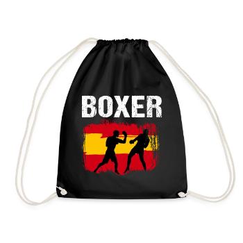 Boxen Spanien Boxer - Turnbeutel - Schwarz - Vorne