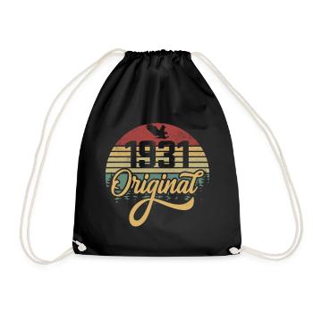 Original 1931 Vintage - Cadeau D’anniversaire 1931 - Sac de sport léger - noir - Devant