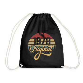 Original 1978 Vintage - Cadeau D’anniversaire 1978 - Sac de sport léger - noir - Devant