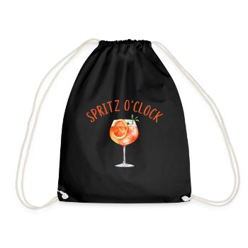 Spritz o'clock T-Shirt Apero Spritz Shirt Summer! - Turnbeutel - Schwarz - Vorne