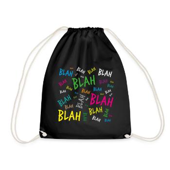 Bla bla bla - Sac de sport léger - noir - Devant