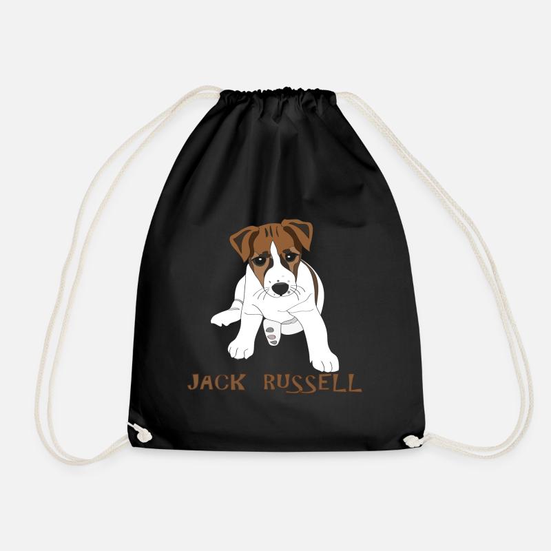 Kleiner Jack Russell Welpe - Turnbeutel - Schwarz