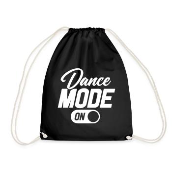 Dance Mode On - Turnbeutel - Schwarz - Vorne