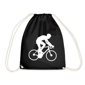bicycle - Drawstring Bag - black - Front