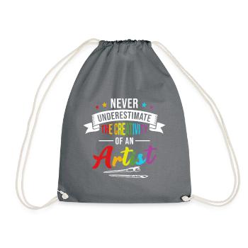 Artist Painter Draughtsman Art - Drawstring Bag - grey - Front