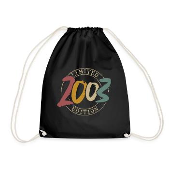 Né en 2003 18 ans Majeure - Sac de sport léger - noir - Devant