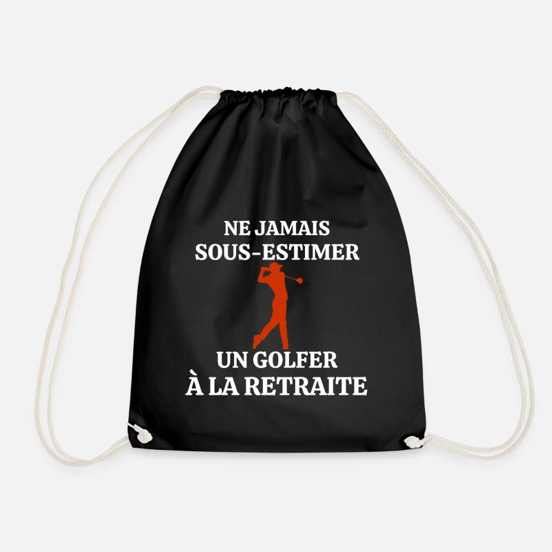 Ne Jamais Sous estimer Un Golfer à la Retraite - Sac de sport léger - noir