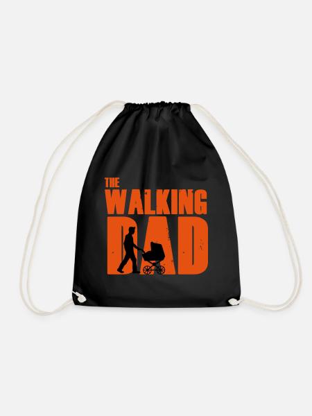 The Walking Dad - Turnbeutel - Schwarz