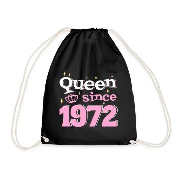 Reine Depuis 1972 Femme 50 Ans Anniversaire - Sac de sport léger - noir - Devant