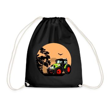 Tracteur - Tracteur - Agriculteur - Agriculteur - Sac de sport léger - noir - Devant