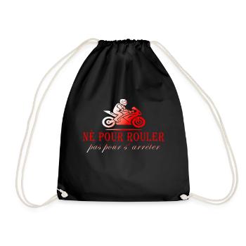 MOTORCYCLE BIKER NOT TO RIDE - Drawstring Bag - black - Front