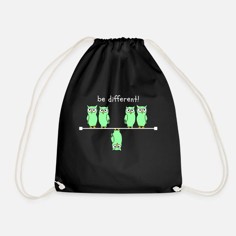 be different white - Turnbeutel - Schwarz