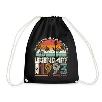 1993 Vintage Vintage Retro Cadeau d’anniversaire - Sac de sport léger - noir - Devant