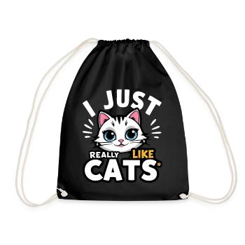 Chat Chats Amoureux Chat Propriétaire Chaton - Sac de sport léger - noir - Devant