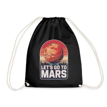 Mars Planet Planet Solar System - Drawstring Bag - black - Front