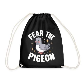 Pigeon Pigeons Animal Oiseau - Sac de sport léger - noir - Devant