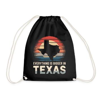 Texas State Texans Texas - Drawstring Bag - black - Front