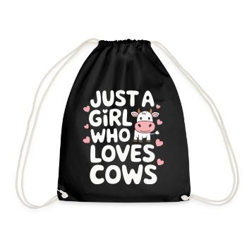 Éleveur de vaches Ferme Éleveur de vaches - Sac de sport léger - noir - Devant