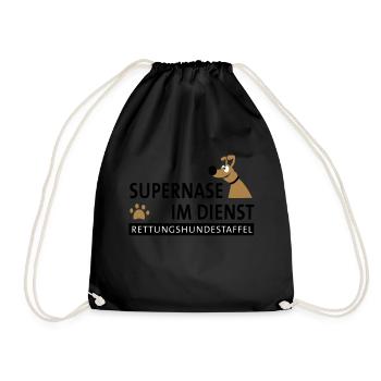 Superbe nez dans le service - Sac de sport léger - noir - Devant
