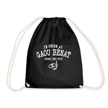 Je pêche au Gaou Bénat depuis tout petit - Sac de sport léger - noir - Devant