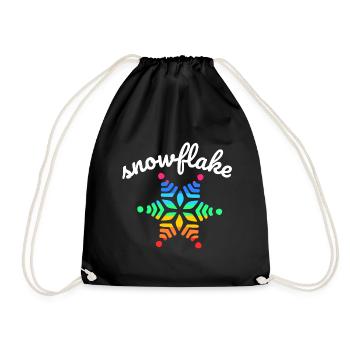 Arc-en-ciel Neige - Sac de sport léger - noir - Devant