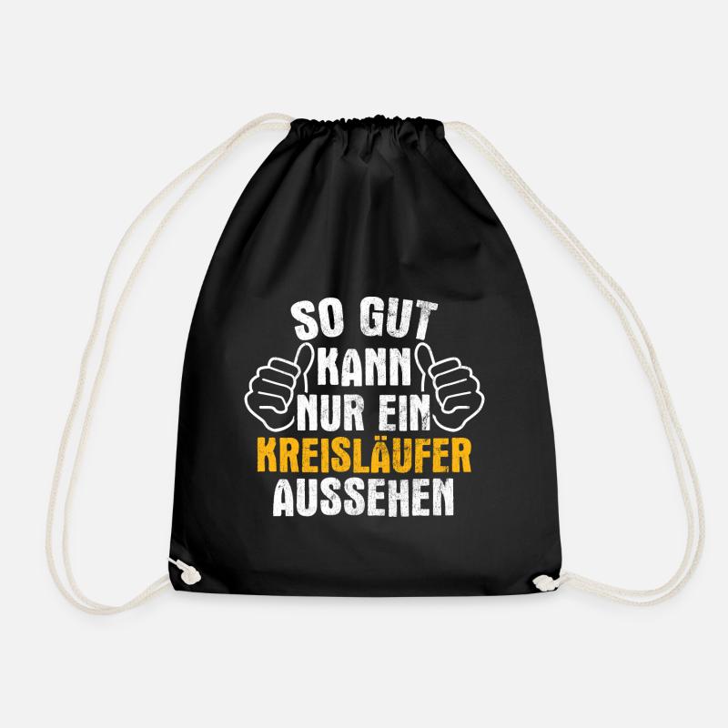 Handball Handballer - Turnbeutel - Schwarz