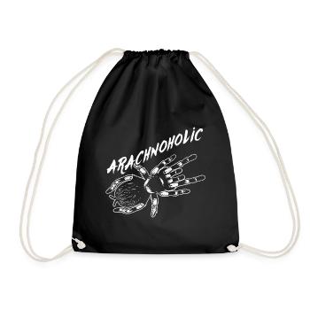 Arachnoholic tarantula - Drawstring Bag - black - Front