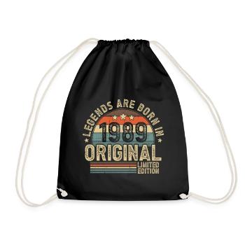 1989 Vintage Born Legends Vintage anniversaire - Sac de sport léger - noir - Devant