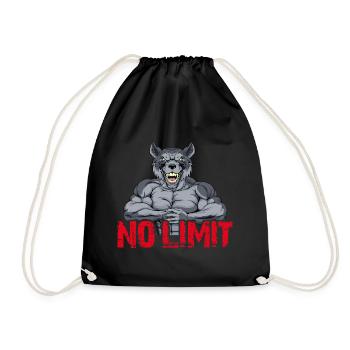 Musculation Musculation Renforcement musculaire Perte de graisse sans limite - Sac de sport léger - noir - Devant