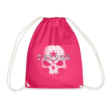 ÉTOILE DE TERREUR CRÂNE GAUCHE ROUGE - Sac de sport léger - fuchsia - Devant