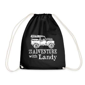 Adventure with Landy - Turnbeutel - Schwarz - Vorne