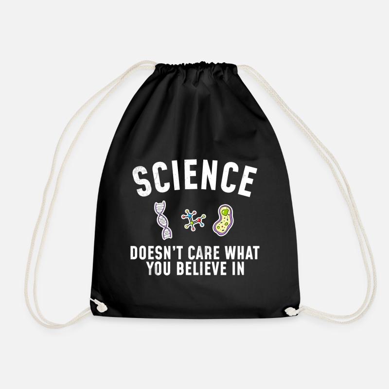 Naturwissenschaft - Science doesnt care - Turnbeutel - Schwarz