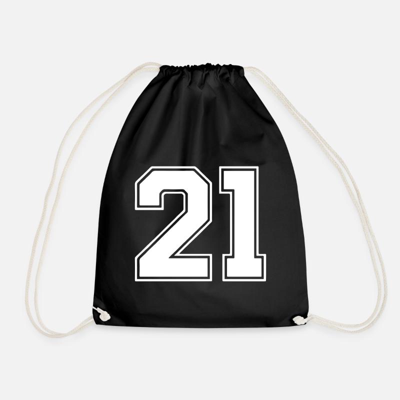 21 - Drawstring Bag - black