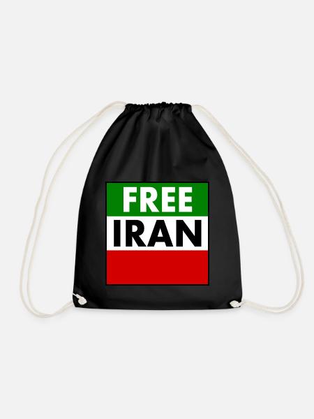 Free iran - Turnbeutel - Schwarz