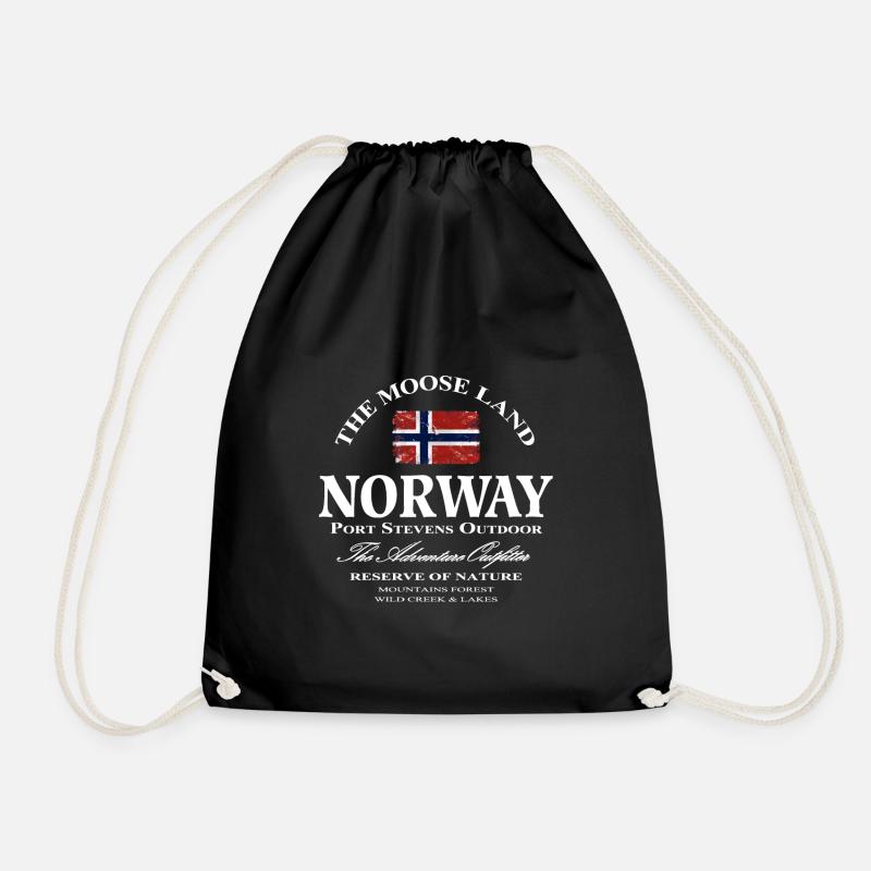 Norway Adventures - Norway Flag - Turnbeutel - Schwarz