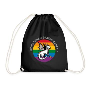 Lgbt-Drache - Turnbeutel - Schwarz - Vorne