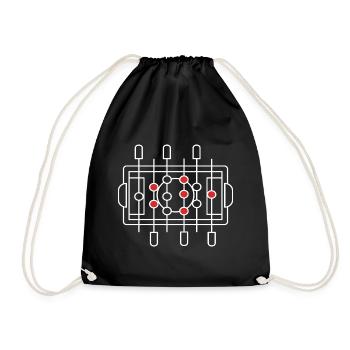 Baby-foot - Sac de sport léger - noir - Devant