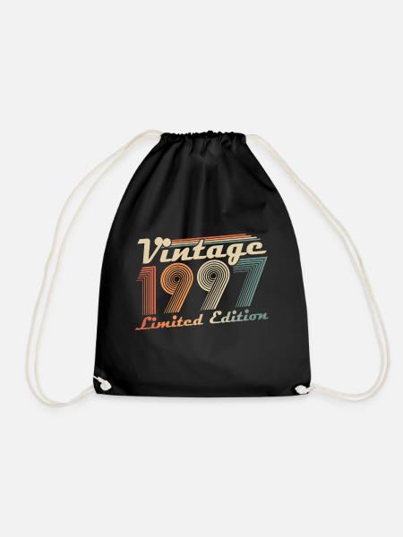 1997 Jahrgang Vintage Retro Geburtstag Geschenk - Turnbeutel - Schwarz