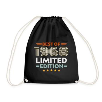 Retro 1963 Vintage Geschenk 61. Geburtstag 61 Jahre - Turnbeutel - Schwarz - Vorne