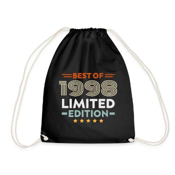 Retro 1998 Vintage Cadeau 26e Anniversaire 26 Ans - Sac de sport léger - noir - Devant