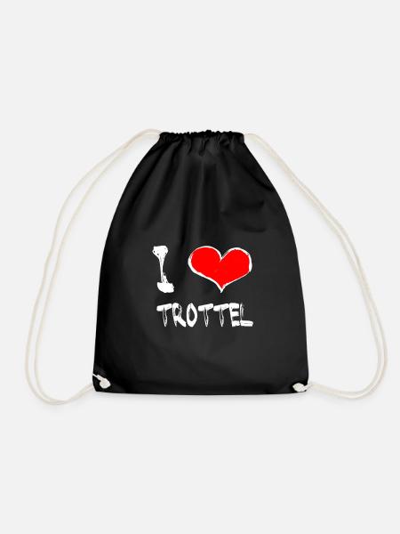I Love Trottel - Turnbeutel - Schwarz