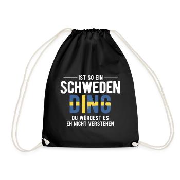 Ist So Ein Schweden Ding Schweden - Turnbeutel - Schwarz - Vorne