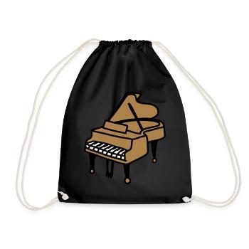 Wings 3 - Drawstring Bag - black - Front