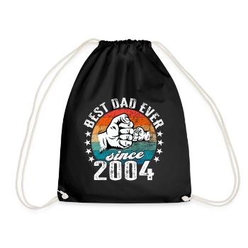 Bester Papa der Welt seit 2004 - Turnbeutel - Schwarz - Vorne