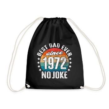 Meilleur papa du monde depuis 1972 Pas de blague - Sac de sport léger - noir - Devant