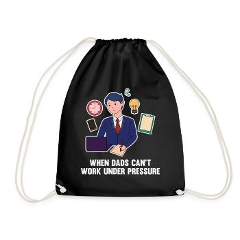 Design fort de la fête des pères - Sac de sport léger - noir - Devant