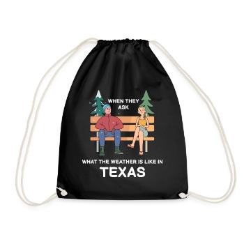 Texas Weather Crazy Change Design pour Proud - Sac de sport léger - noir - Devant