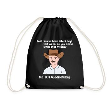 Late design for young proud Pinoys - Drawstring Bag - black - Front