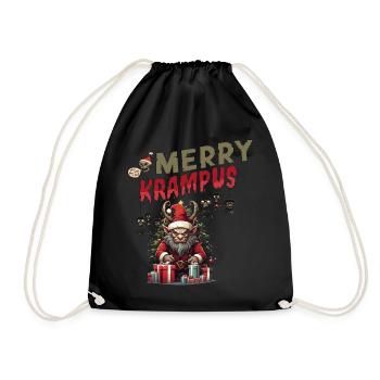 Merry Krampus - Turnbeutel - Schwarz - Vorne